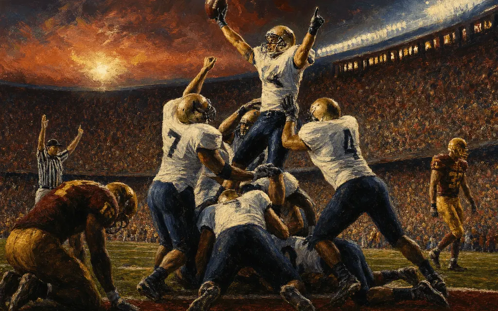 Illustrated moment from Fiesta Bowl Heartbreak